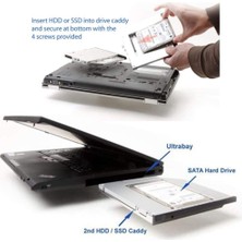 Atech 12.7mm HDD Caddy Notebook DVD SSD Kutu Sata Laptop 4717A Notebook
