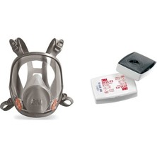 3M 3m™ 6800 Tam Yüz Gaz Maskesi +6038 Aktif Karbon Filtre
