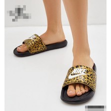 Nike W Victori One Slide Print Kadın Leopar Siyah Günlük Terlik CN9676-700 V2