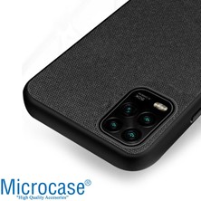 Microcase Xiaomi Mi 10 Lite 5g Fabrik Serisi Kumaş Desen Kılıf - Siyah