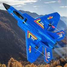 Uzaktan Kumanda Uçak Rc Planör Deniz Arazi ve Hava 2.4g Rc Uçak Yetişkinler Için Mavi