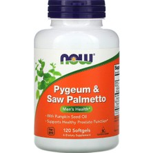 Now Foods, Pygeum & Saw Palmetto, 120 Softgels. USA