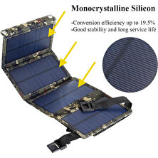 KKmoon USB Solar Charger 20W Taşınabilir Güneş Paneli Telefon (Yurt Dışından)