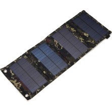 KKmoon 5V 10W USB Solar Şarj Cihazı Taşınabilir Güneş Pili