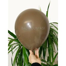 Çikolata Kahve Rengi Pastel Balon 10 Adet