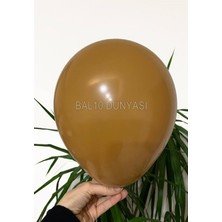 Karamel Rengi Pastel Balon 20 Adet