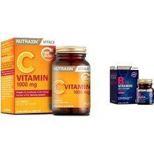 Nutraxin 1000 Mcg B12 Vitamin 60 Dilaltı Tableti ve C Vitamini 30 Tablet