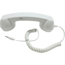 Retro Telefon Ahizesi 3.5mm Klasik Mini iPhone iPad Cep Telefonları Için Beyaz