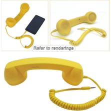 Retro Telefon Ahizesi 3.5mm Klasik Mini iPhone iPad Cep Telefonları Için Pembe(Yurt Dışından)