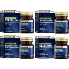 Nutraxin Selenıum 100 Mcg 100 Tablet-Selenıum Takviyesi*4 Adet