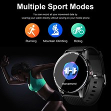 Spor Izci Bluetooth 5.0 Akıllı Izle Android Siyah Için Su Geçirmez