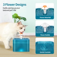 Three Beans Otomatik Kedi Çeşmesi Su Içme Besleyici Kase Pet Köpek Kedi Su Dağıtıcı Dilsiz Otomatik Içme Çeşmesi Elektrikli USB | Kedi Besleme ve sulama Malzemeleri (Turuncu) - (Yurt Dışından)