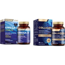 Nutraxin Omega 3 +Coq-10 Koenzim 60 Yumuşak Kapsül + Hidrolize  30 Tablet