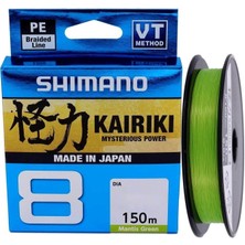 SHIMANO Kairiki Yeni Seri 8x Mantis Green 150M Ip Misina (Made In Japan)