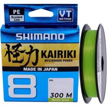 SHIMANO Kairiki Yeni Seri 8x Mantis Green 300M Ip Misina (Made In Japan)