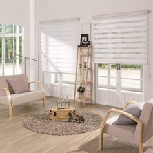 Fashion Beyaz Zebra Stor Perde