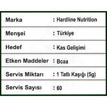 Hardline Nutrition Hardline Bcaa 4:1:1 300 Gr.aromasız