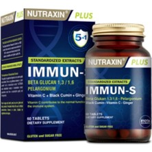 Nutraxin 1,3 - 1,6 Beta-Glukan Içeren Takviye Edici Gıda Immun-S 60 Tablet
