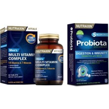 Nutraxin Multivitamin & Mineral Complex For Men 60 Tablet Probiyotik Desteği 60 Tablet