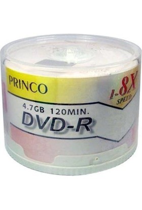 Princo Dvd-R 16X 4.7gb 50 Li Boş DVD Cakebox
