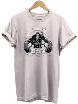 Remonz The Termınator Gym Baskılı %100 Pamuk Oversize T-Shirt Büyük Beden Tişört