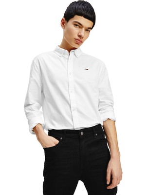 Tommy Hilfiger Tjm Slim Stretch Oxford Erkek Gömlek