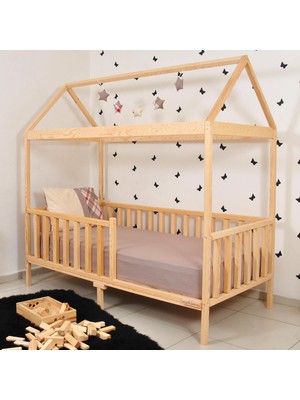 MiniWood Montessori Yatak Çocuk Yatak Karyola Beşik Damla