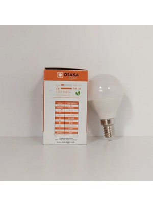 Osaka LED Ampül G45 E14 6W 230VOLT 540LM 6500K Beyaz LED036