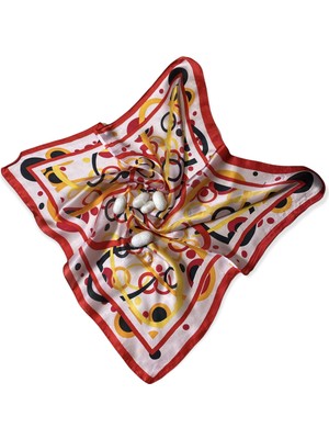 Turkish Silk Store Desenli Ipek Bandana Fular