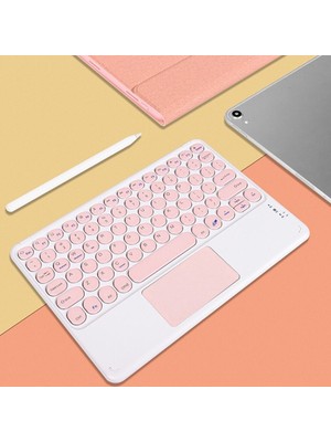 Pazariz Taşınabilir Ios, Android, Windows Uyumlu (Bilgisayar, Tablet, Telefon) Touchpad Kablosuz Q Klavye