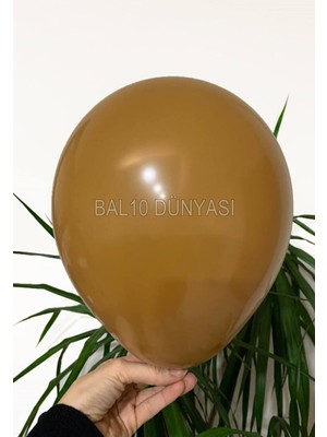Karamel Rengi Pastel Balon 100 Adet