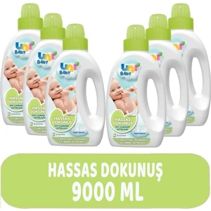 Uni Baby Çamaşır Deterjanı Sensitive 1500ML Hassas Dokunuş (Yeşil) (6 Lı Set