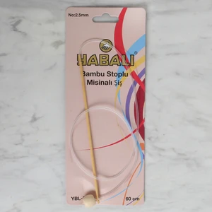 Bambu 2.5 mm 60 cm Ucu Gagalı Stoplu Misinalı Şiş - YB342