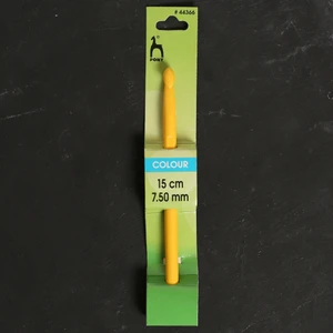 Colour 7.5 mm 15 cm Sarı Plastik Yün Tığ - 44366