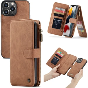 Caseme 007 Apple iPhone 13 Pro Için Ayrılabilir Deri Kılıf  Brown (Yurt Dışından)