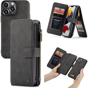 Caseme 007 Apple iPhone 13 Pro Için Ayrılabilir Deri Kılıf  Black (Yurt Dışından)