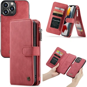 Caseme 007 Apple iPhone 13 Pro Için Ayrılabilir Deri Kılıf  Red (Yurt Dışından)
