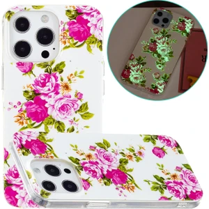 Apple İphone 13 Pro Için Aydınlık Tpu Kılıfı  Rose Flower (Yurt Dışından)