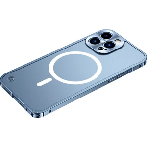 Metal Çerçeve Buzlu Pc Magsafe Durumda Apple İphone 13 Pro  Ocean Blue (Yurt Dışından)