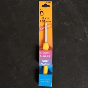 Easy Grip 5.5 mm 14 cm Sarı Yumuşak Saplı Yün Tığ - 56808