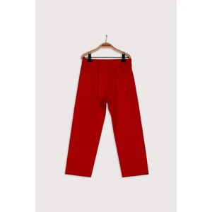 Çocuk Kırmızı Örme Pantolon (4-12YAŞ)