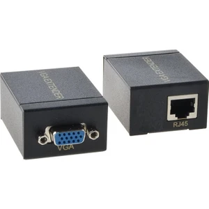 4896 RJ45 VGA Ek Uzatici CAT5E 6 Kablos Extender 60 Metre