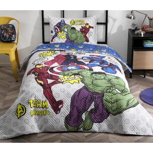Avengers Team Tek Kişilik Disney Lisanslı Lastikli Fitted Çarşaf Kapitone Çocuk Nevresim Takımı