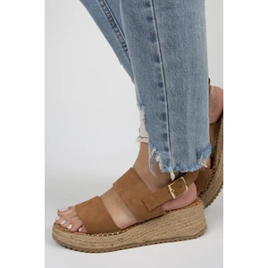 Liliana Deri Kadın Taba Espadril Sandalet