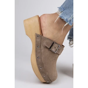 Martina Deri Kadın Vizon Takunya Terlik