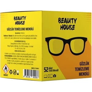 Beauty House Gözlük Temizleme Mendili 52'li