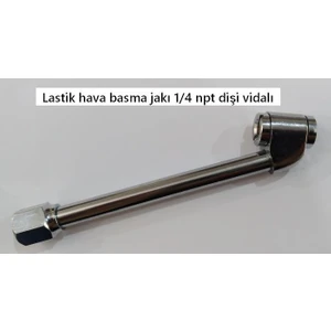 Lastik Hava Basma Jakı Metal Krom Gövde