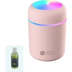 H2O Humidifier LED Işıklı Ulrasonik Hava Nemlendirici ve Aroma Difüzörü + 1 Adet Ortam Kokusu Hediye!