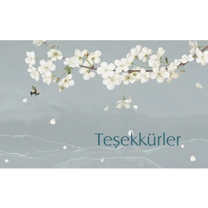 Tellgraf Teşekkür Kartı 5,5 x 8,5 cm 100'lü