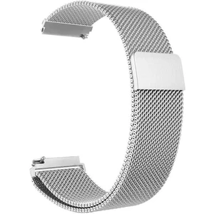 Case 4U Realme Watch / C4U K1 Akıllı Saat Milano Loop Mıknatıslı Metal Kordon KRD-12 20mm Gümüş